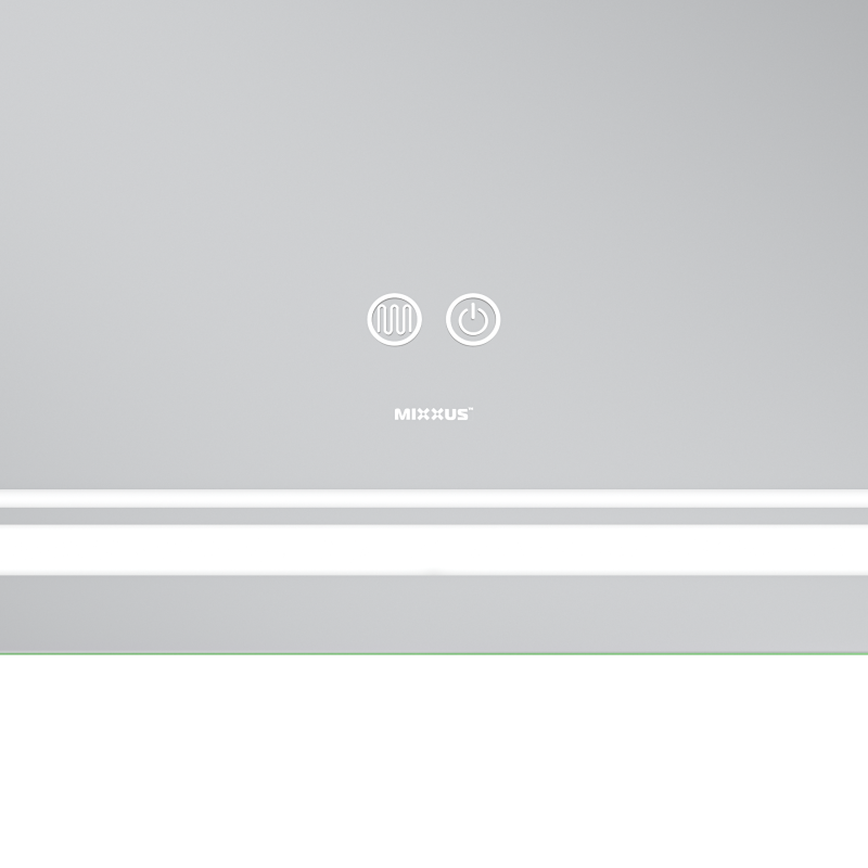 Дзеркало Mixxus Premium QUADRO MR20-100x80 з Led Touch, Anti-fog, димером, регулятором яскравості,