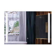 Дзеркало Mixxus Premium LINES MR18-100x70-Reverse з Led Touch, Anti-fog, димером, регулятором яскра