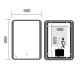 Дзеркало Mixxus Premium OLIVARY MR19-80x60-Reverse з Led Touch, Anti-fog, димером (3-6,5kK) (MP6628