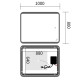 Дзеркало Mixxus Premium OLIVARY MR19-100x80-Reverse з Led Touch, Anti-fog, димером (3-6,5kK) (MP662