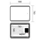 Дзеркало Mixxus Premium OLIVARY MR19-90x70-Reverse з Led Touch, Anti-fog, димером (3-6,5kK) (MP6630