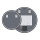 Дзеркало Mixxus Premium TOPPER MC01-100x75 з Led Touch, Anti-fog, димером (3-6,5kK) (MP6631)