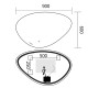Дзеркало Mixxus Premium DIVERSE MA01-90x60-Reverse з Led Touch, Anti-fog, димером (3-6,5kK) (MP6633