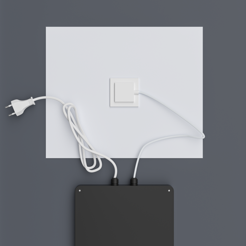 Дзеркало Mixxus Premium BEVEL MA02-90x65-Reverse з Led Touch, Anti-fog, димером (3-6,5kK) (MP6641)
