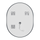 Дзеркало Mixxus Premium ELLIPSE MV05-90x70-Reverse з Led Touch, Anti-fog, димером (3-6,5kK) (MP6644