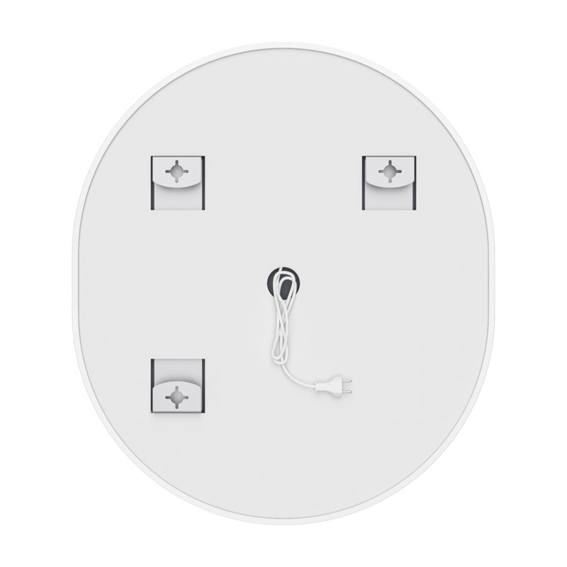 Дзеркало Mixxus Premium ELLIPSE MV05-80x70-Reverse WHITE з Led Touch, Anti-fog, димером (3-6,5kK) (