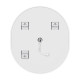 Дзеркало Mixxus Premium ELLIPSE MV05-80x70-Reverse WHITE з Led Touch, Anti-fog, димером (3-6,5kK) (