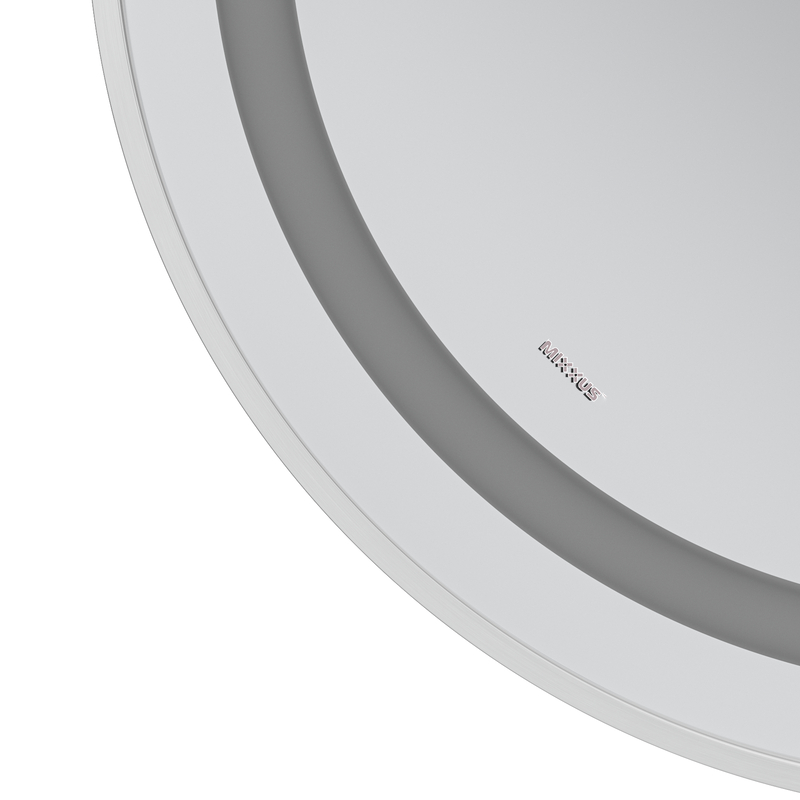 Дзеркало Mixxus Premium ELLIPSE MV05-80x70-Reverse WHITE з Led Touch, Anti-fog, димером (3-6,5kK) (