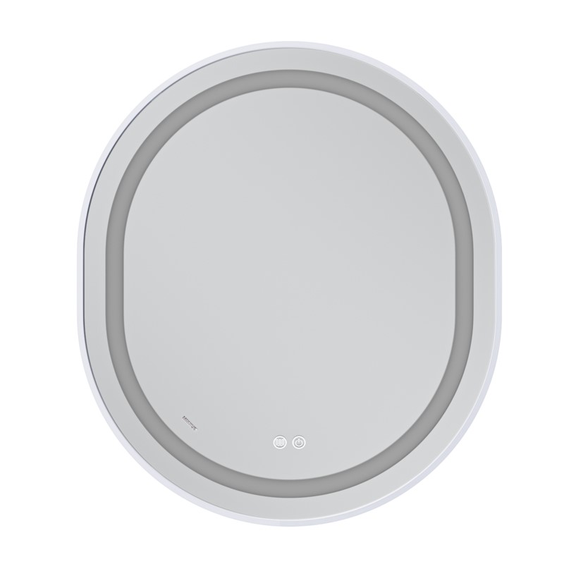 Дзеркало Mixxus Premium ELLIPSE MV05-80x70-Reverse WHITE з Led Touch, Anti-fog, димером (3-6,5kK) (