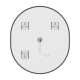 Дзеркало Mixxus Premium ELLIPSE MV05-80x70-Reverse BLACK з Led Touch, Anti-fog, димером (3-6,5kK) (MP6646)