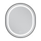 Дзеркало Mixxus Premium ELLIPSE MV05-80x70-Reverse BLACK з Led Touch, Anti-fog, димером (3-6,5kK) (MP6646)