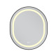 Дзеркало Mixxus Premium ELLIPSE MV05-80x70-Reverse BLACK з Led Touch, Anti-fog, димером (3-6,5kK) (MP6646)