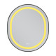 Дзеркало Mixxus Premium ELLIPSE MV05-80x70-Reverse BLACK з Led Touch, Anti-fog, димером (3-6,5kK) (MP6646)