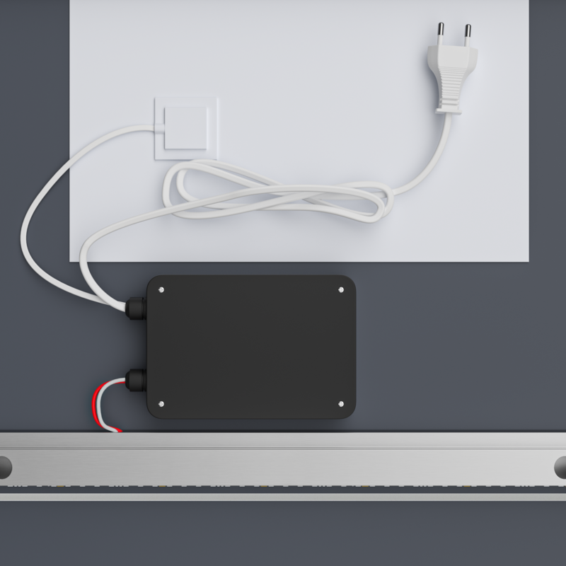 Дзеркало Mixxus Premium CUBIC MR14-70x50-Reverse з Led Touch, Anti-fog, димером, регулятором яскрав