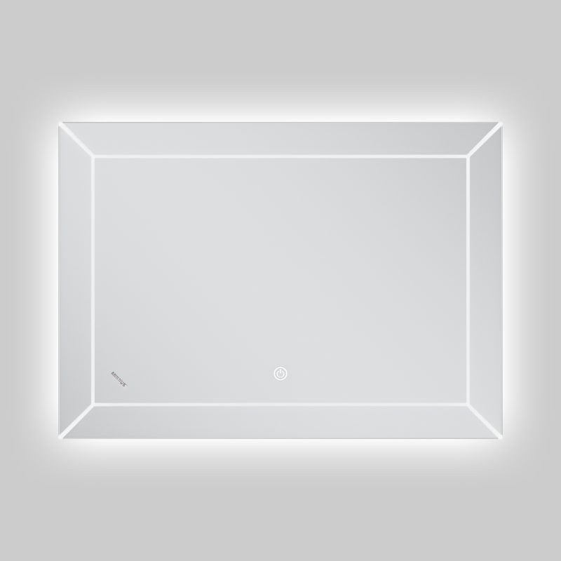 Дзеркало Mixxus Premium CUBIC MR14-70x50-Reverse з Led Touch, Anti-fog, димером, регулятором яскрав