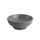 Раковина накладна Mixxus Premium TOPPER-0201 GRAY 410x410x165mm з переливом (MP6649)