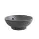Раковина накладна Mixxus Premium TOPPER-0201 GRAY 410x410x165mm з переливом (MP6649)