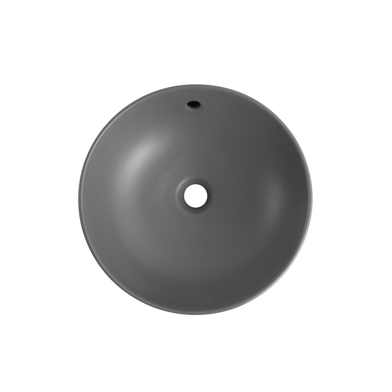 Раковина накладна Mixxus Premium TOPPER-0201 GRAY 410x410x165mm з переливом (MP6649)