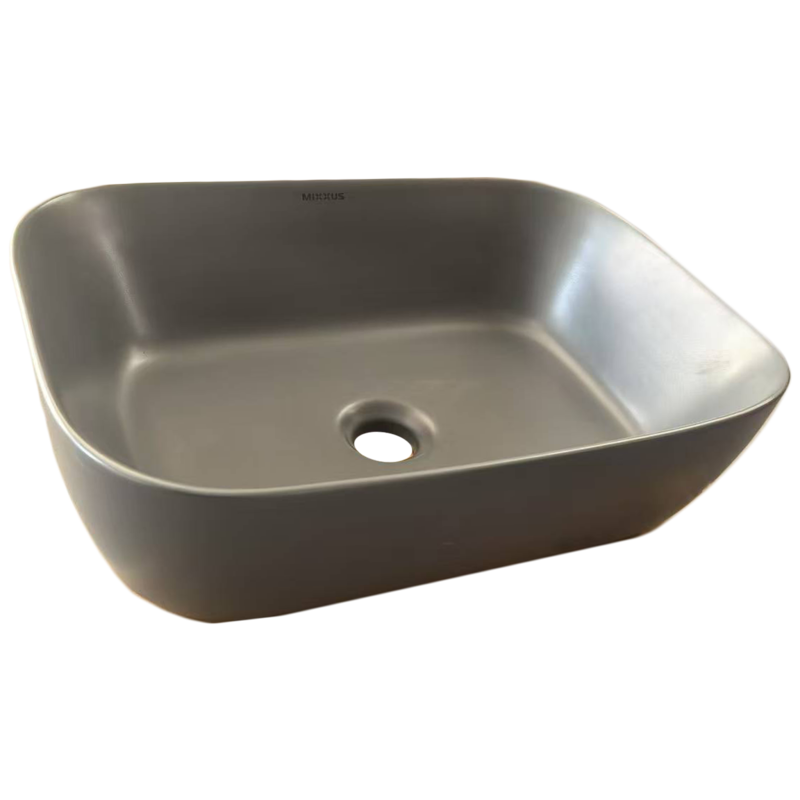 Раковина накладна Mixxus Premium DIVERSE-0116 GRAY 455x330x135mm (MP6651)