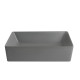 Раковина накладна Mixxus Premium QUADRO-0108 GRAY 550x390x145mm (MP6652)