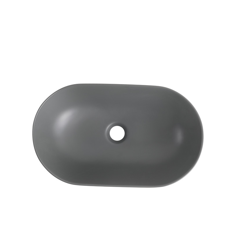 Раковина накладна Mixxus Premium ELLIPSE-0109 GRAY 500x300x140mm (MP6653)