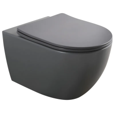 Унітаз підвісний Mixxus Premium ELLIPSE-0309-T1 GRAY 530x360x350mm система змиву TORNADO 1.0 (MP665