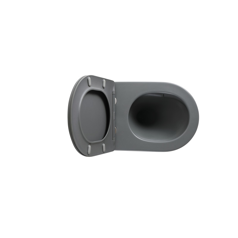 Унітаз підвісний Mixxus Premium ELLIPSE-0309-T1 GRAY 530x360x350mm система змиву TORNADO 1.0 (MP665