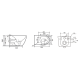 Унітаз підвісний Mixxus Premium ELLIPSE-0309-T1 GRAY 530x360x350mm система змиву TORNADO 1.0 (MP665