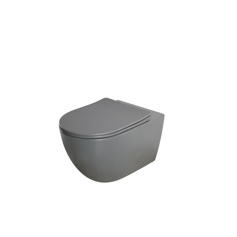 Унітаз підвісний Mixxus Premium ELLIPSE-0309-T1 GRAY 530x360x350mm система змиву TORNADO 1.0 (MP665