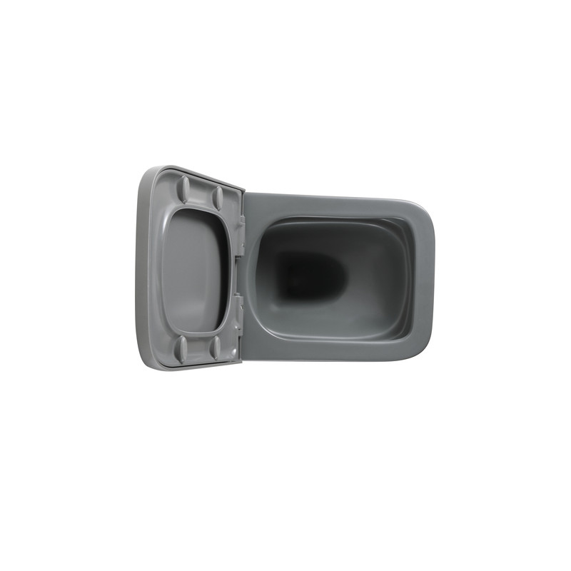 Унітаз підвісний Mixxus Premium QUADRO-0305-R GRAY 510x350x345mm система змиву RIMLESS (MP6656)