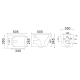 Унітаз підвісний Mixxus Premium QUADRO-0305-R GRAY 510x350x345mm система змиву RIMLESS (MP6656)