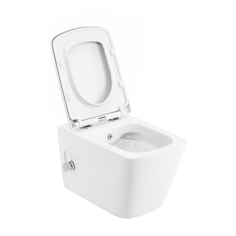 Унітаз-біде підвісний Mixxus Premium QUADRO-1301-R 510x350x345mm система змиву RIMLESS (MP6658)