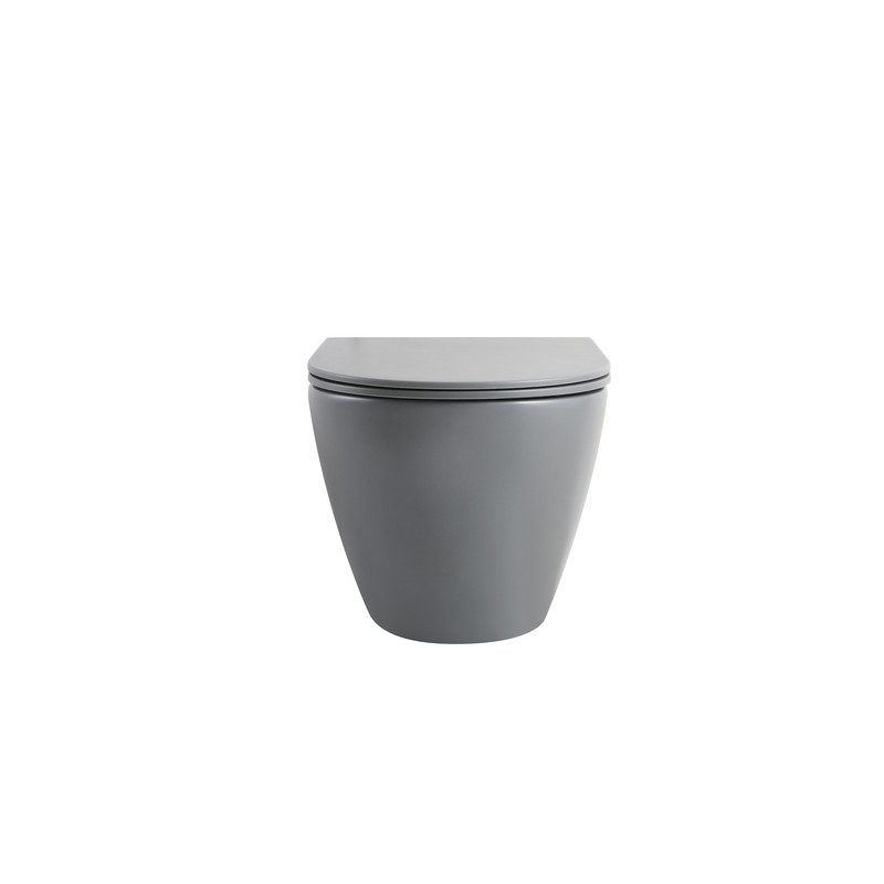 Комплект унітаз з інсталяцією для унітазу Mixxus Premium ELLIPSE-SET-2101 GRAY система змиву TORNAD