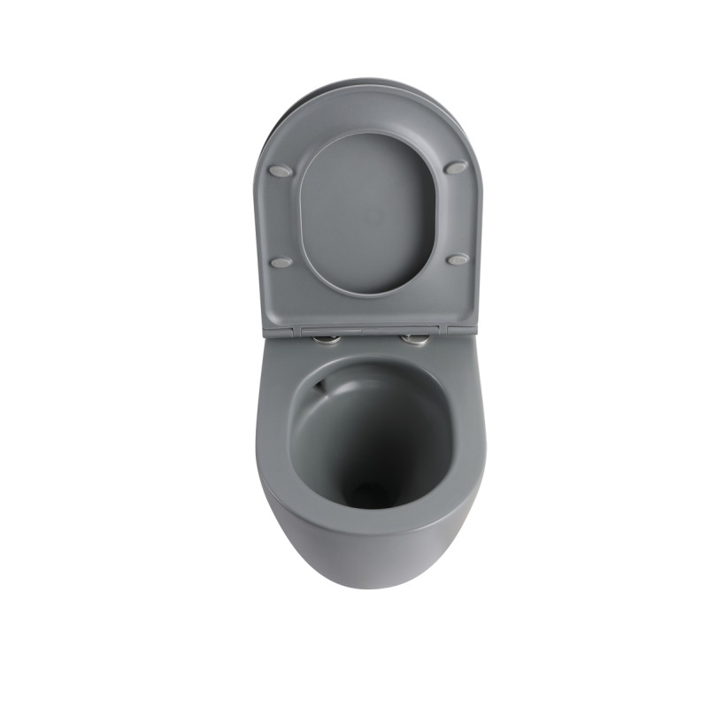 Комплект унітаз з інсталяцією для унітазу Mixxus Premium ELLIPSE-SET-2101 GRAY система змиву TORNAD
