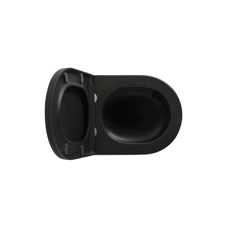 Комплект унітаз з інсталяцією для унітазу Mixxus Premium BEVEL-SET-2101 BLACK система змиву TORNADO