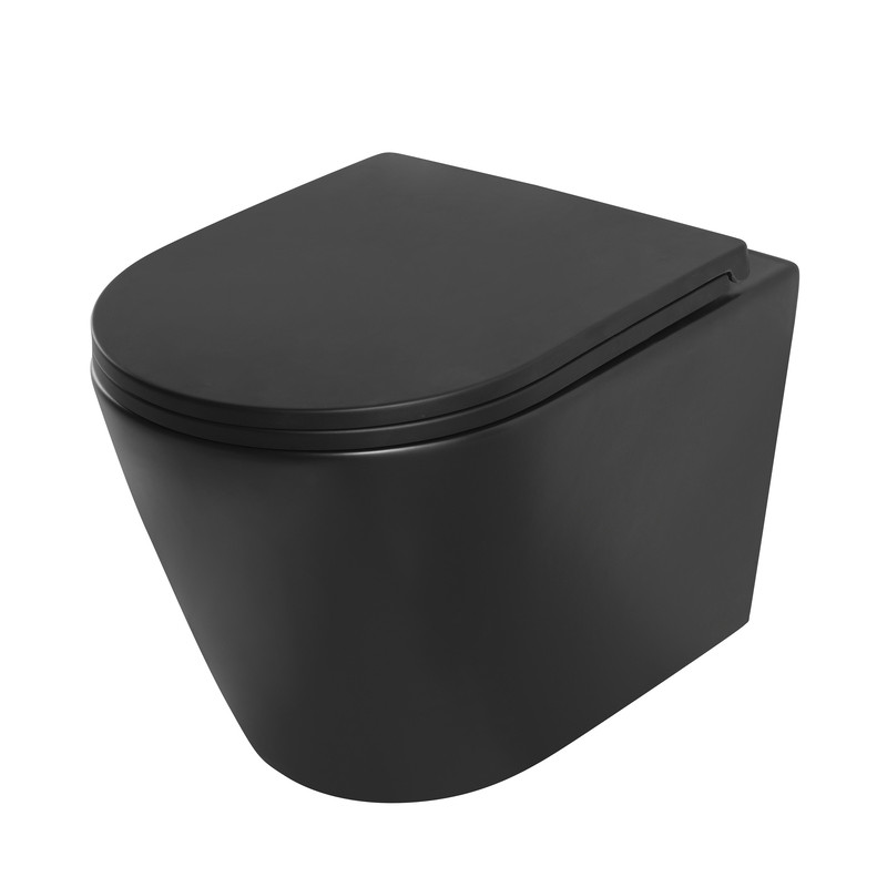 Комплект унітаз з інсталяцією для унітазу Mixxus Premium BEVEL-SET-2101 BLACK система змиву TORNADO