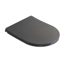Сидіння-кришка для унітазу Mixxus Premium SEAT COVER ELLIPSE-2005 GRAY 445х360х37mm дюропласт (MP66