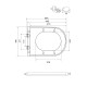 Сидіння-кришка для унітазу Mixxus Premium SEAT COVER ELLIPSE-2005 GRAY 445х360х37mm дюропласт (MP66
