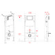 Комплект: Mixxus Premium Ellipse-SET-2102 (в 2 ящ) Унітаз система змиву Tornado 3.0+ Інсталяція Koer KT-0404 + панель KT-0604-01 Chrome (MP6690)