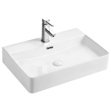 Раковина підвісна-накладна Mixxus Premium QUADRO-0204 600x420x130mm (отвір під змішувач, перелив) (MP6719)