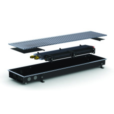 Carrera Внутрішньопідлоговий конвектор MV Black 250х1750х65+вент. DC24V (MVB24dc_25/175/6.5)