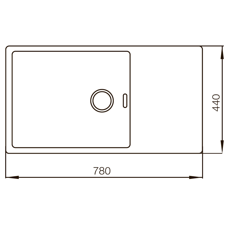 Мийка Mixxus MX7844-200x1.2-PVD-Bronze (MX0562)