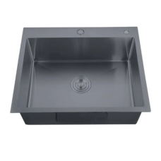 Мойка Zerix ZH5050-215 Nano-Black (3.0/0.8) из нержавеющей стали (MX1582)