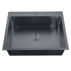 Мойка Zerix ZH5843-215 Nano-Black (3.0/0.8) из нержавеющей стали (MX1584)
