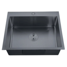 Мойка из нерж. стали ZERIX ZH6050-215 NANO-BLACK (3.0/0.8) (MX1586)