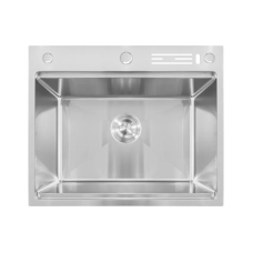 Мийка Mixxus MH6050-SK NANO-SILVER (3.0/0.8) з н.ст. зі сходинкою для суш.,з підст.під ножі(нерж.)(