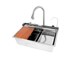 Мийка багатофункціональна Mixxus MH7546-SET-06.SUS304 DECOR з вбудованим змішувачем (MX9577)