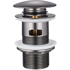 Донный клапан для раковины с переливом Zerix BV-09 GRAY 1 1/4