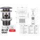 Донный клапан для раковины с переливом Zerix BV-09 GRAY 1 1/4