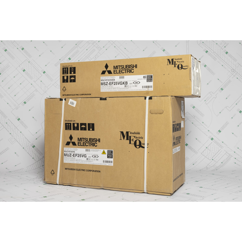 Mitsubishi Electric Кондиціонер спліт-система Design Inverter MSZ-EF25VGKB/MUZ-EF25VG